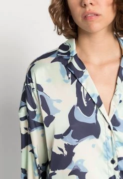 Monki Damen Bluse - Blue Dark Pastelldream -Monki Verkäufe 2022 d10e768ac02b418896b40e1d368a7097