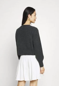 Monki Damen Strickjacke - Grey Dark Melange -Monki Verkäufe 2022 d122f496308347ef8d455c0d55620885