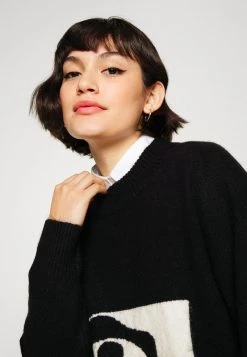 Monki Damen Strickkleid - Black Dark -Monki Verkäufe 2022 d20c0295b42b4cd9beb8be838a5717e1