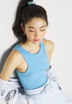 Monki KARDI CUFF TROUSERS - Jogginghose - Blue Light | Damen -Monki Verkäufe 2022 d33daef7d0cb411da4575068c31dd26b