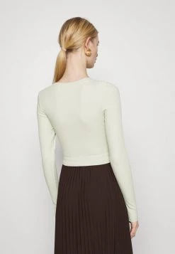 Monki Damen Langarmshirt - Green Light/black -Monki Verkäufe 2022 d3ffe4d580294dbc806dc4cfebe9f544