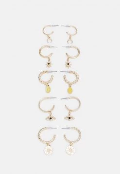 Monki 5 PACK - Ohrringe - Gold-coloured | Damen