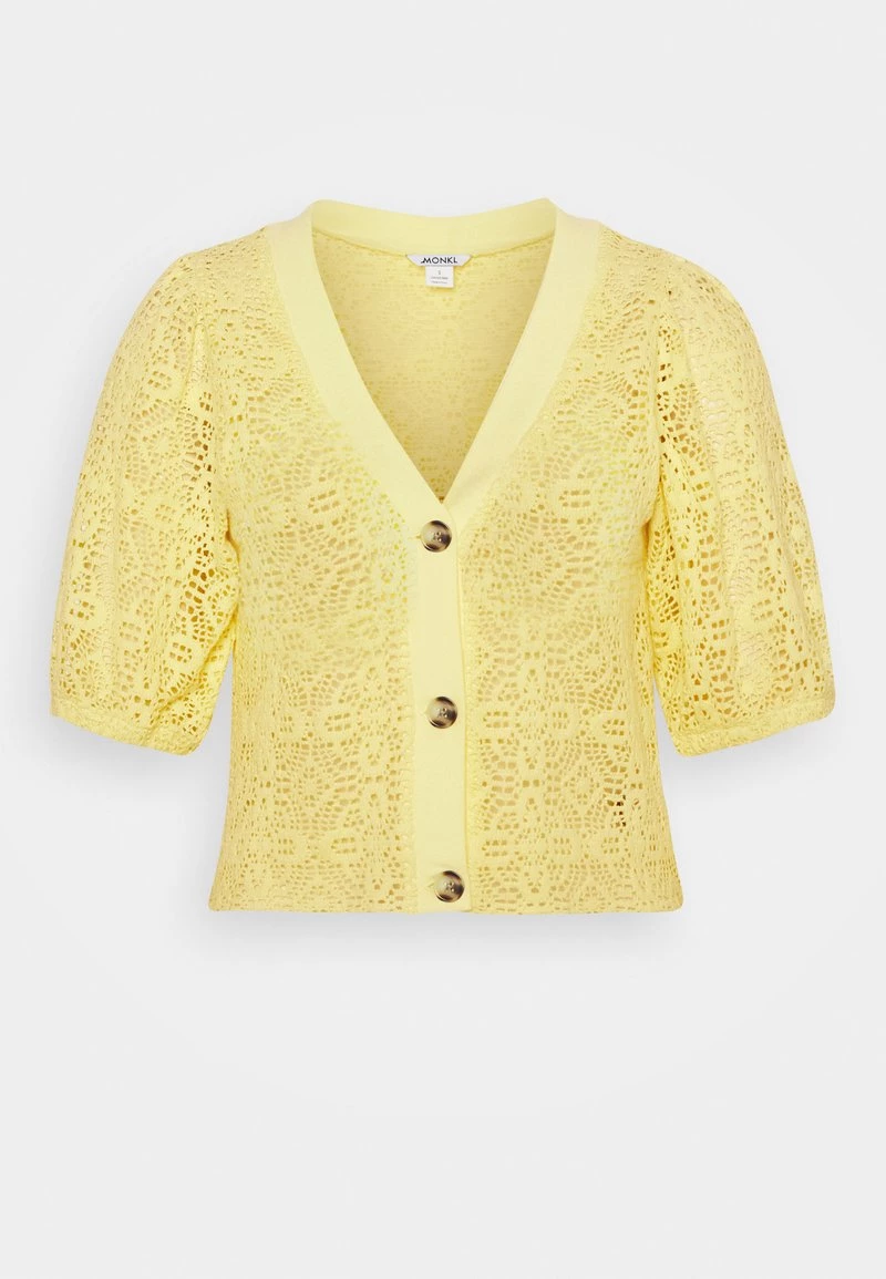 Monki Damen Strickjacke - Yellow 5 Monki Damen Strickjacke - Yellow – Bild 5
