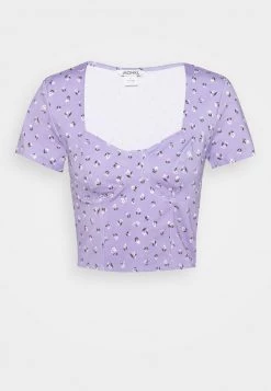 Monki Damen T-Shirt Print - Purple -Monki Verkäufe 2022 d6e58c5f16164f37aceecf5b1f9c4245