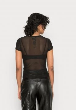 Monki Damen T-Shirt Print - Black -Monki Verkäufe 2022 d7062f22bf4542f0aae68e80ed07b483