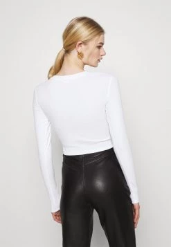 Monki Damen Langarmshirt - Black Dark/white -Monki Verkäufe 2022 d744572878c64863b89e2932829ce275