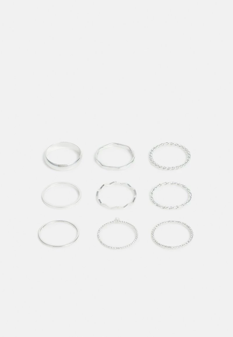 Monki Damen 9 PACK - Ring - Silver-coloured 3 Monki Damen 9 PACK - Ring - Silver-coloured – Bild 3
