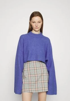 Monki Damen Strickpullover - Blue