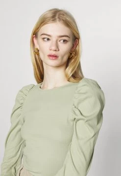 Monki OFELIA - Langarmshirt - Green Dusty Light | Damen -Monki Verkäufe 2022 d84811b670544555981fb7e2e1c8c384