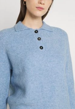 Monki Damen Strickpullover - Blue Light -Monki Verkäufe 2022 d8969bf62e044ff895baaa62455a3bd8