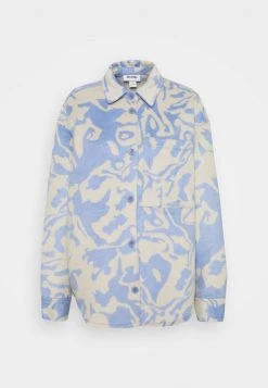 Monki Damen Hemdbluse - Blue/white -Monki Verkäufe 2022 d8ac67abd53f47d5a38e4db4aa4933dc