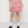 Monki Damen Minirock - White/red