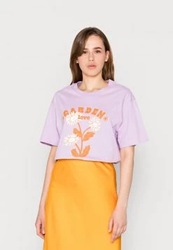 Monki Damen T-Shirt Print - Garden Love