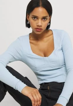 Monki Damen Langarmshirt - Blue Light -Monki Verkäufe 2022 db6e2df91a51487b9882330173ce3d13