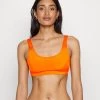 Monki Damen Bikini-Top - Orange