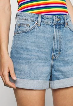 Monki Damen Jeans Shorts - Blue Medium Dusty -Monki Verkäufe 2022 de48635977434ebab2bd2d9f608f19e9