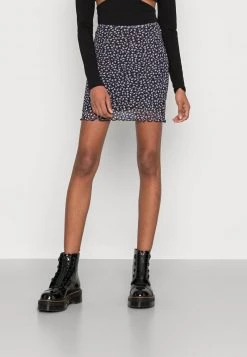 Monki Damen Minirock - Black Dark