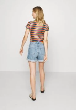 Monki Damen Jeans Shorts - Blue Medium Dusty -Monki Verkäufe 2022 e0c5e5557192483b8e52c154b43b54e9