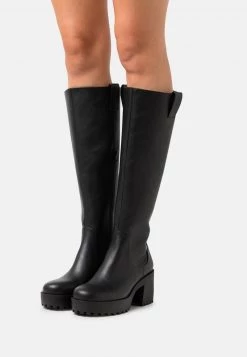 Monki SADIE BOOT VEGAN - Plateaustiefel - Black Dark | Damen