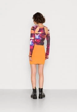 Monki Minirock - Orange Medium | Damen -Monki Verkäufe 2022 e222f9005afd452ab2ebae7cf9152e04