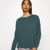 Monki Damen Langarmshirt - Kahki Green