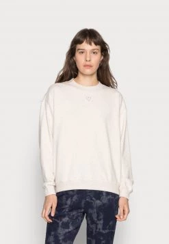 Monki Damen Sweatshirt - Beige Medium Dusty