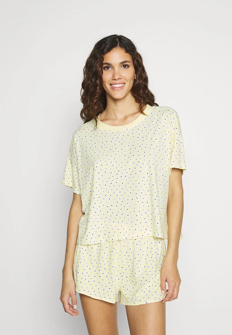 Monki Damen SET - Nachtwäsche Set - Yellow 1 Monki Damen SET - Nachtwäsche Set - Yellow