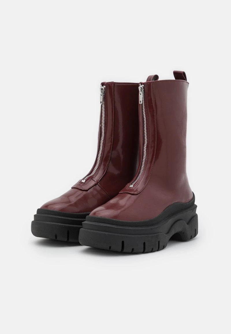 Monki Damen VEGAN GRETCHEN BOOT - Plateaustiefel - Red Dark 3 Monki Damen VEGAN GRETCHEN BOOT - Plateaustiefel - Red Dark – Bild 3