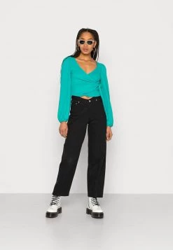 Monki Damen Langarmshirt - Green Medium -Monki Verkäufe 2022 e3c85d14b1b0442d8c9c0e42a3894cd0