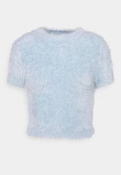 Monki Damen T-Shirt Print - Light Blue -Monki Verkäufe 2022 e3dd1eb3192847ef92dcabf2a0aa7e3f