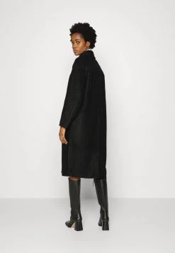 Monki Damen Klassischer Mantel - Black -Monki Verkäufe 2022 e4e3eeda5da143979476715c4372ce01