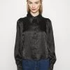 Monki Damen NALA BLOUSE - Hemdbluse - Black