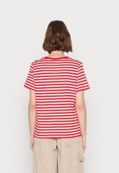 Monki Damen 2 PACK - T-Shirt Basic - Red Bright Unique Red Straightstripe + Plain White -Monki Verkäufe 2022 e53d952b0b8740b3bc786b01ce24878e