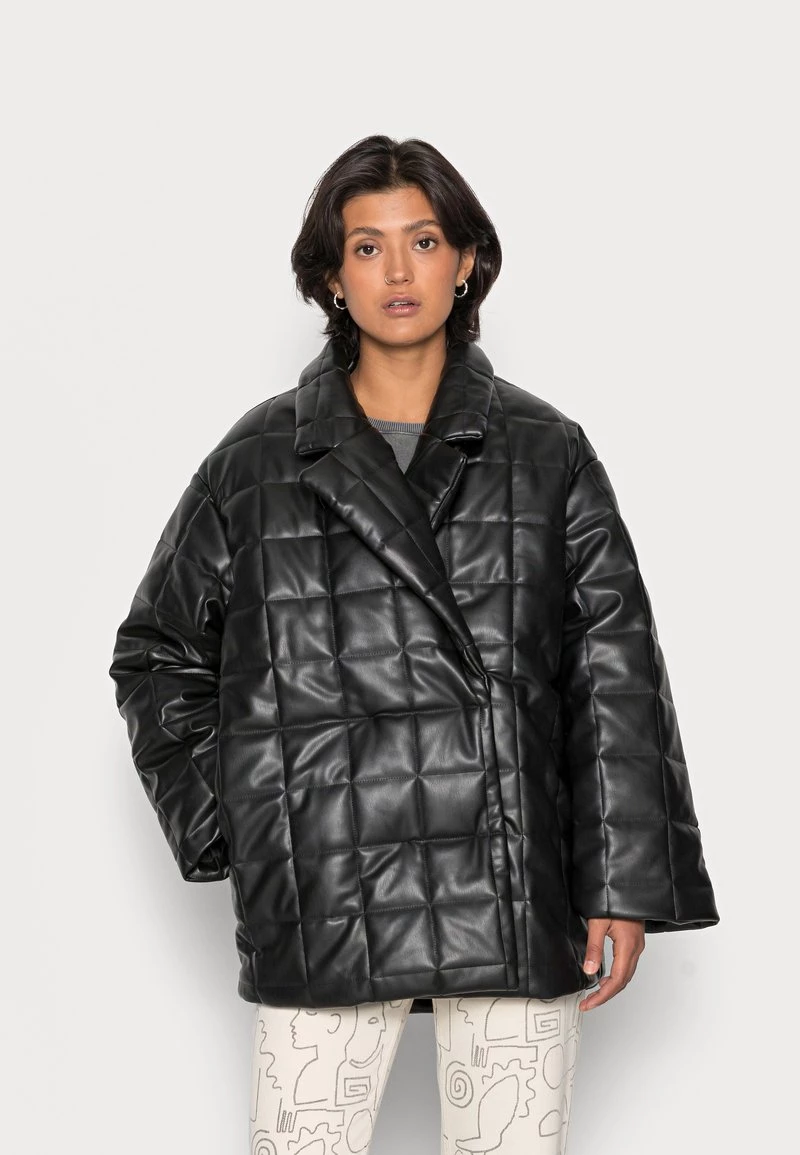 Monki Damen Winterjacke - Black Dark 1 Monki Damen Winterjacke - Black Dark