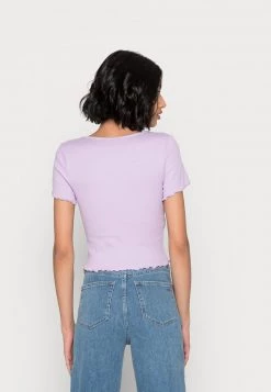 Monki T-Shirt Basic - Lilac Purple Light | Damen -Monki Verkäufe 2022 e63101272ba34c1694bb8f301b1e18f1