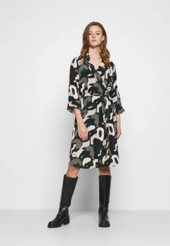 Monki Damen ANDIE DRESS - Freizeitkleid - Green Dark Blobbyshapes