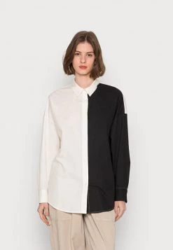 Monki Damen Hemdbluse - Black/white