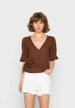Monki Bluse - Brown Dark | Damen