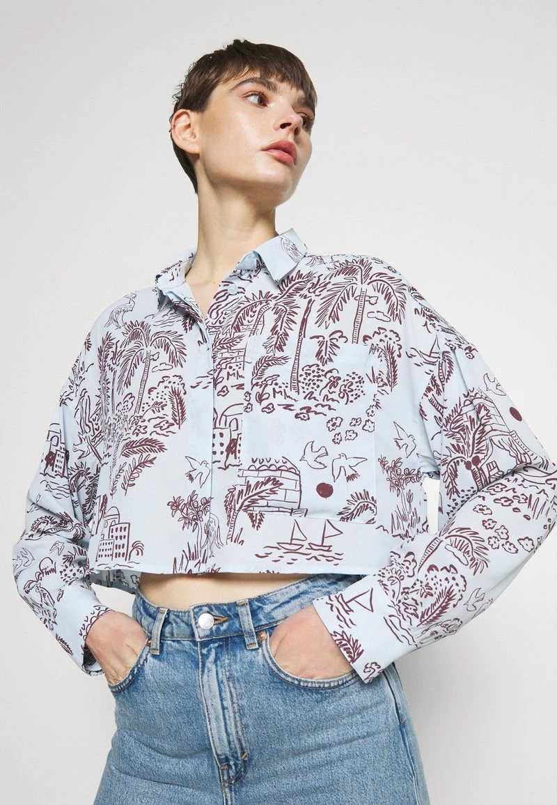 Monki Damen Hemdbluse - Summerinfrance 5 Monki Damen Hemdbluse - Summerinfrance – Bild 5