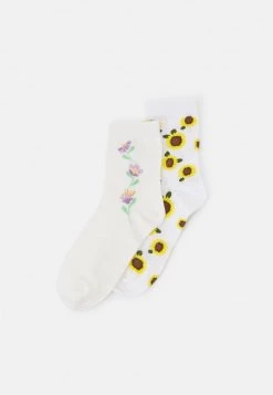 Monki Damen 2 PACK - Socken - Off-white