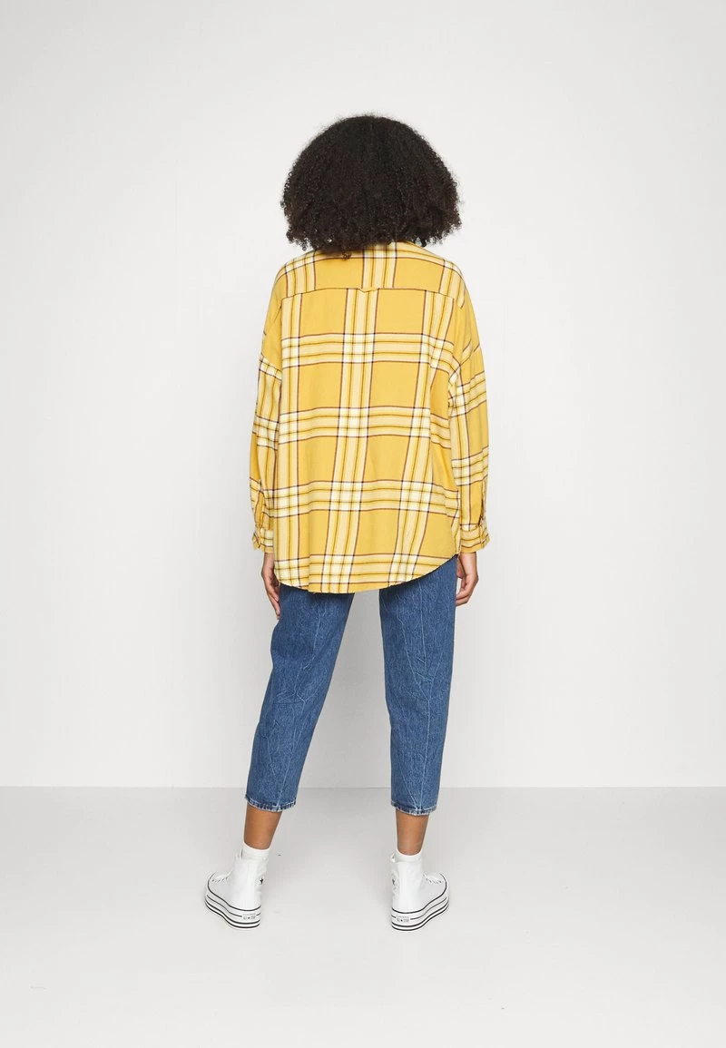 Monki Damen Hemdbluse - Yellow 3 Monki Damen Hemdbluse - Yellow – Bild 3