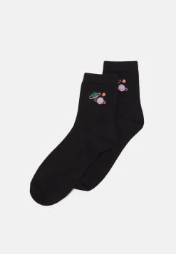 Monki Damen 2 PACK - Socken - Black Dark Planets