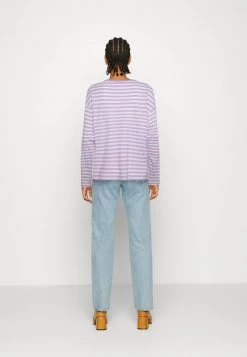 Monki Damen Langarmshirt - Lilac Purple Light -Monki Verkäufe 2022 eab5821709324de6bd49fdcbd1319565