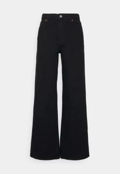 Monki Damen YOKO - Jeans Relaxed Fit - Black Dark