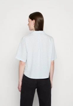 Monki Damen Hemdbluse - Blue Dusty Light -Monki Verkäufe 2022 ec7d24d7711f4cda9c75921b02ba0ac4