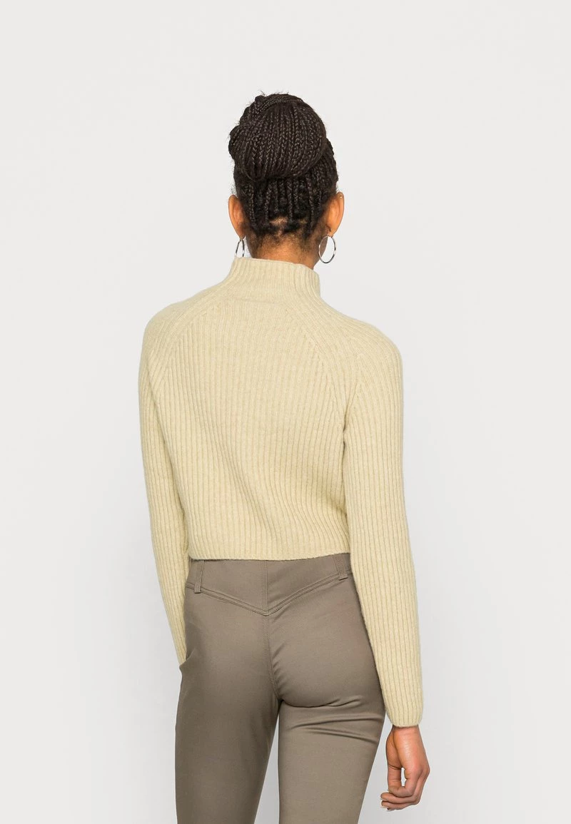 Monki Damen Strickpullover - Beige 3 Monki Damen Strickpullover - Beige – Bild 3
