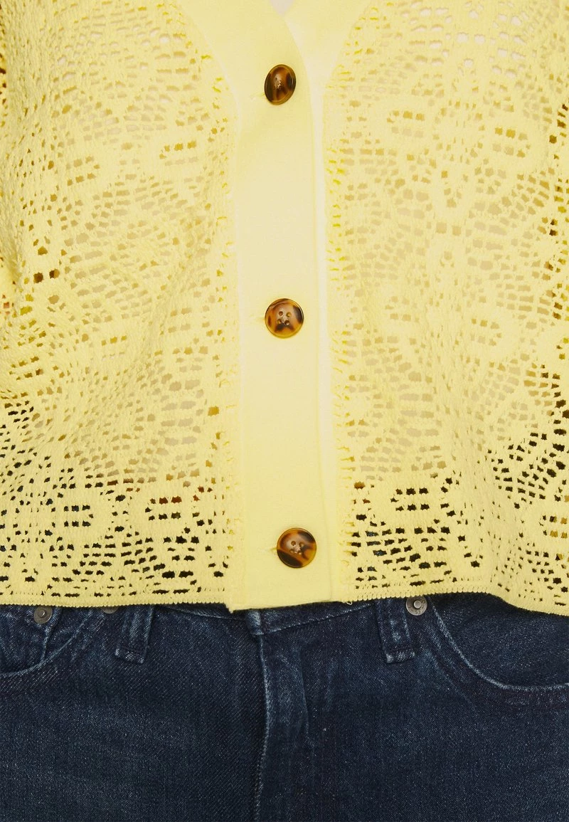 Monki Damen Strickjacke - Yellow 4 Monki Damen Strickjacke - Yellow – Bild 4