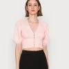 Monki Damen Bluse - Pink