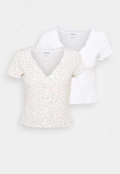 Monki Damen 2 PACK - T-Shirt Print - Off White -Monki Verkäufe 2022 efa9adef30e9446badf19d6e6650091d