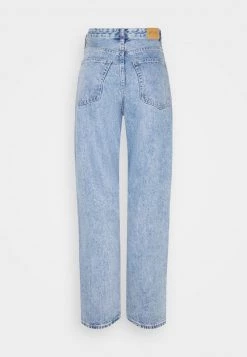 Monki Damen Jeans Straight Leg - Blue Medium Dusty -Monki Verkäufe 2022 efe8189dc6374a5495be3d58c5c830f9